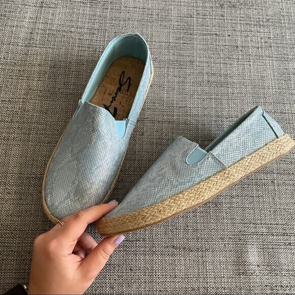 Seven7 cape azul chambray shoes blue size 10 new - Picture 1 of 10